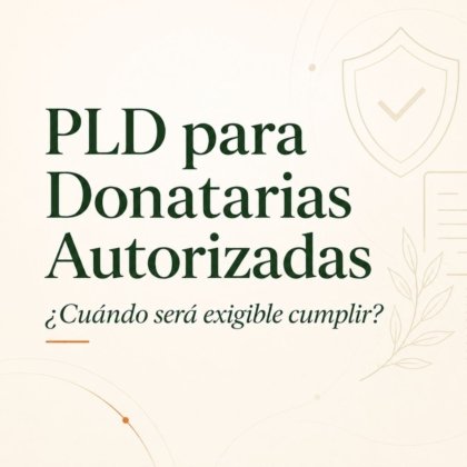 PLD para Donatarias Autorizadas